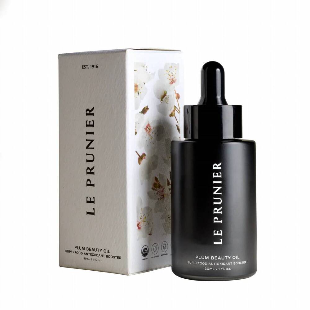 NEW LE PRUNIER women's plum beauty oil in black